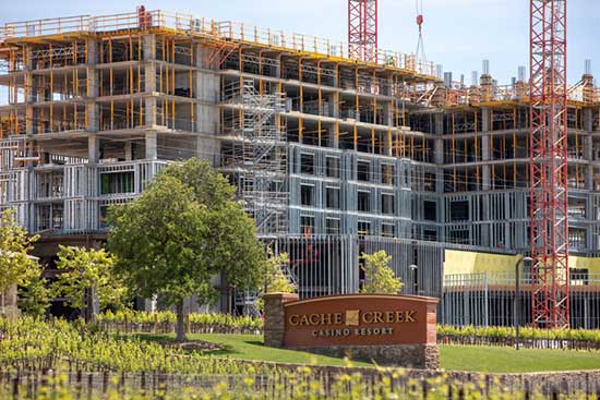 Cache Creek Hotel construction