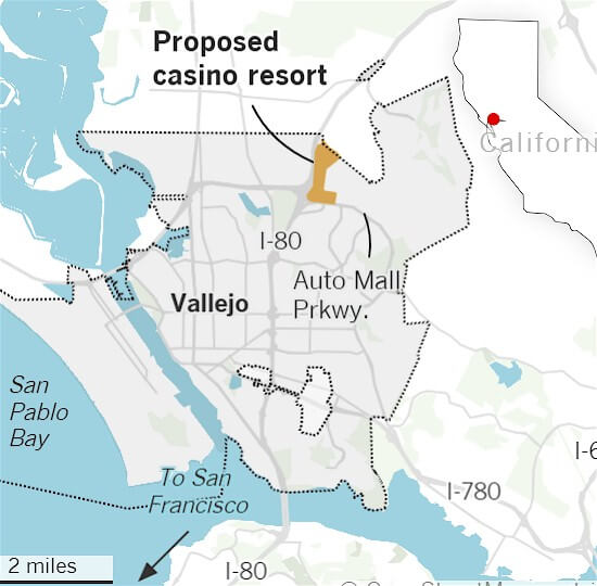 Map location of Scotts Valley Casino Resort