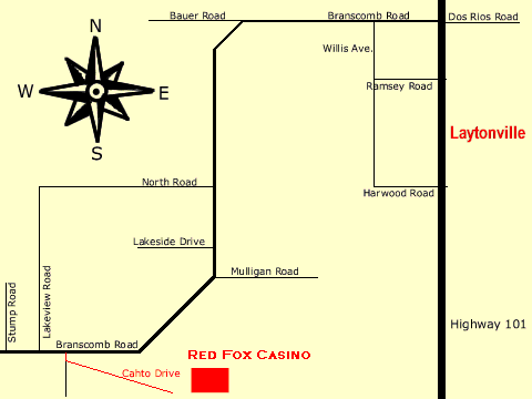 Red Fox Casino Map