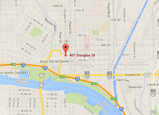 Hard Rock Hotel and Casino Sioux City Map