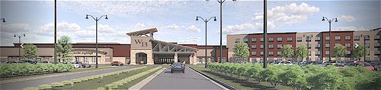 Walker's Bluff Casino Front Rendering