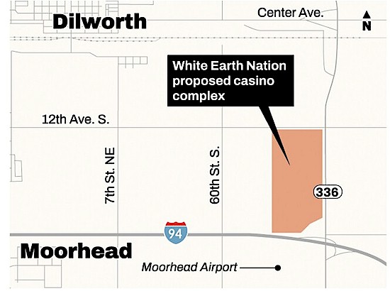 Moorhead Casino Project Map