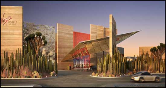 Mohegan Casino at Virgin Hotels Las Vegas Exterior