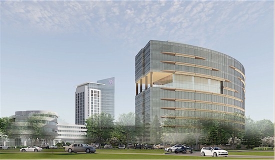 Future Turning Stone Crescent-Shape Hotel Back