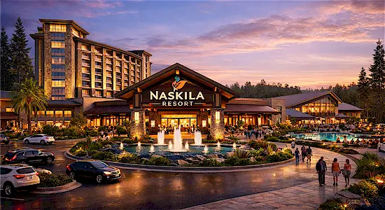 Conceptual rendering of the new Naskila Casino Resort in Leggett, Texas