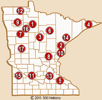 Minnesota Casino Map