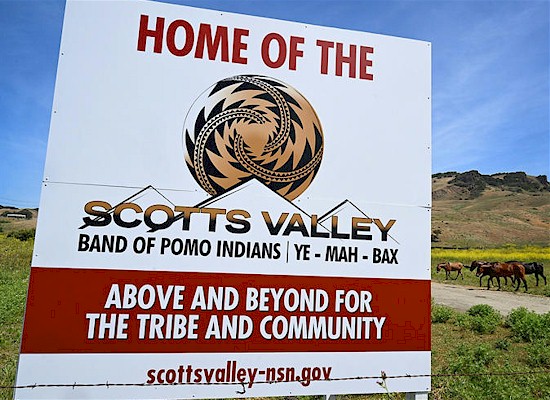 Scotts Valley Casino Home Sign