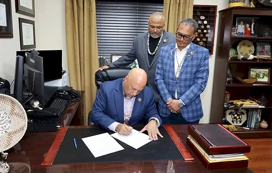 Lumbee Tribal Chairman John L. Lowery certified Gaming Ordinance