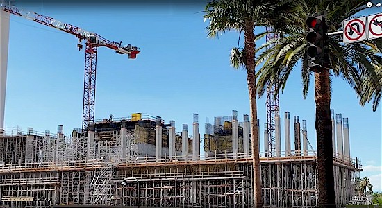 Hard Rock Las Vegas Guitar-Shaped Hotel Rising